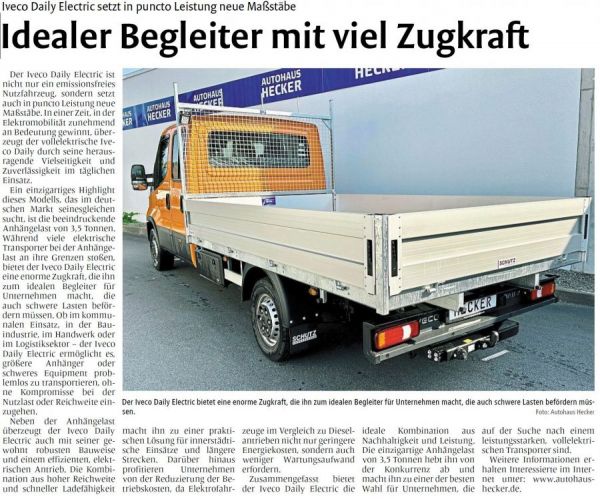 eDaily - 3,5 Tonnen Anhängelast